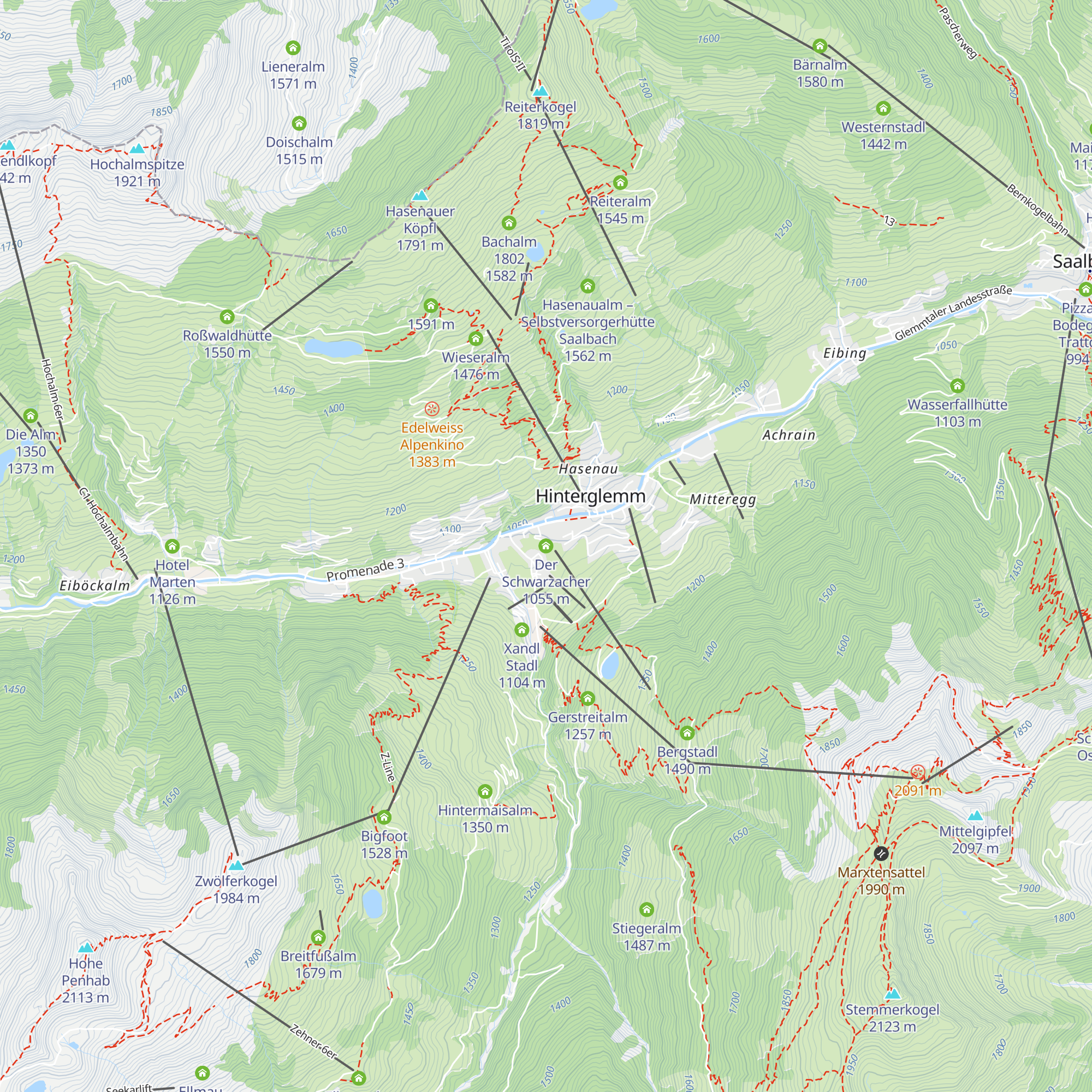 Der Schwarzacher map