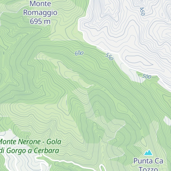 Map of Monte Serrintesta