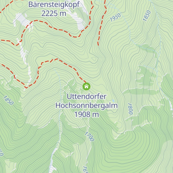 Map of Uttendorfer Hochsonnbergalm