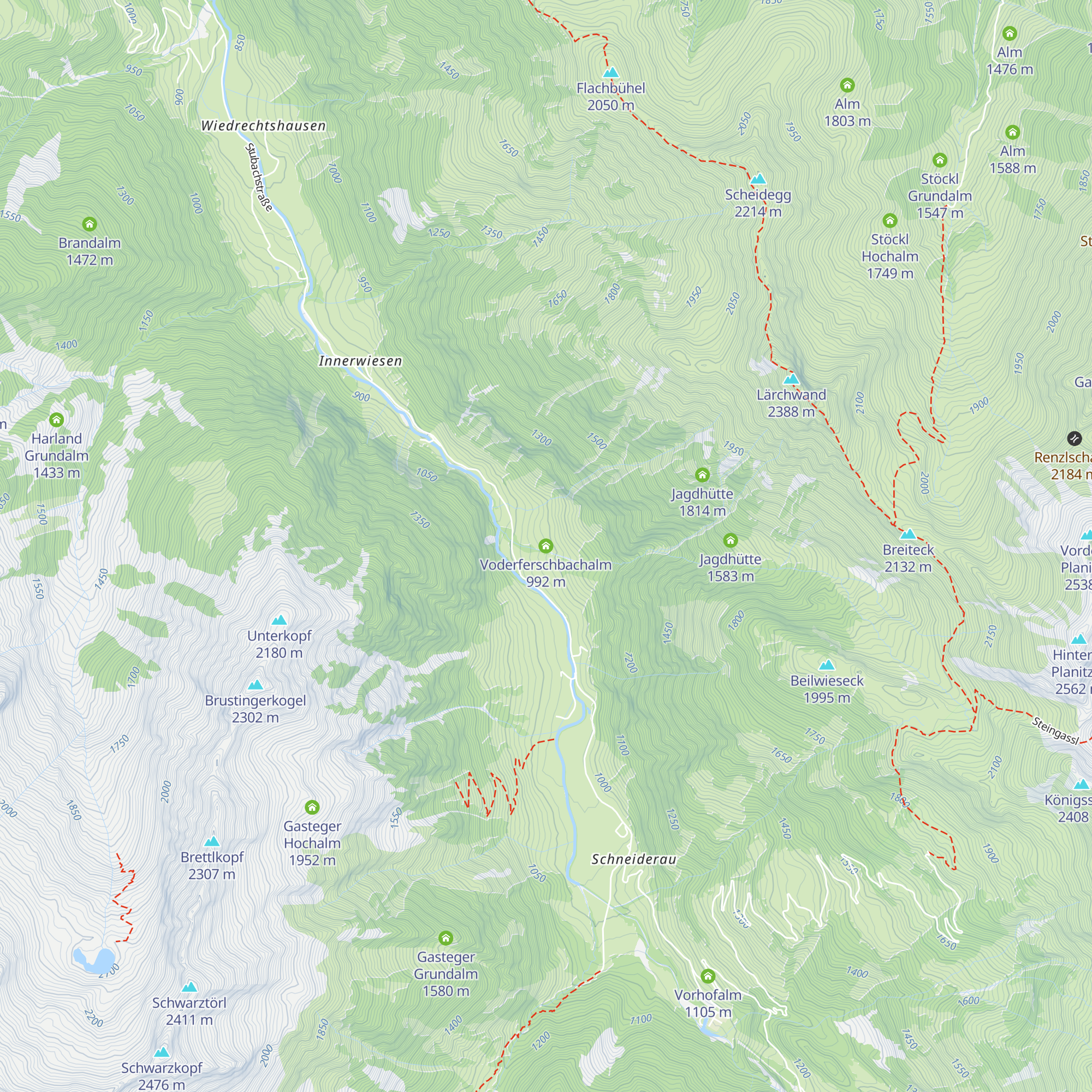 Voderferschbachalm map