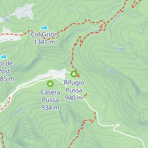 Map of Rifugio Pussa