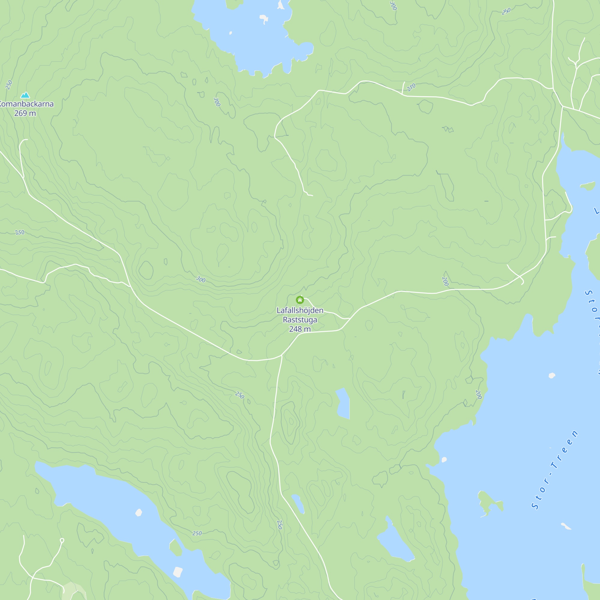 Lafallshöjden Raststuga map
