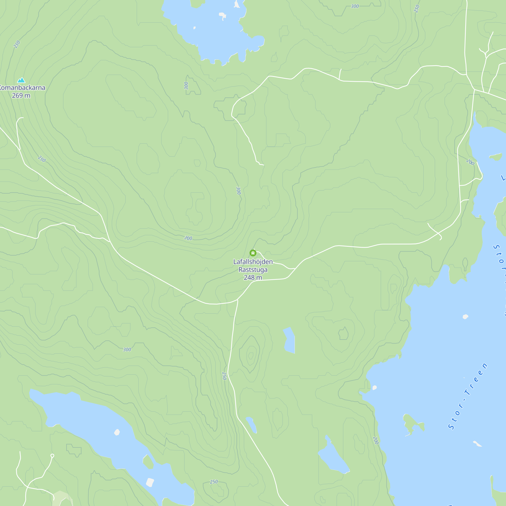 Lafallshöjden Raststuga map