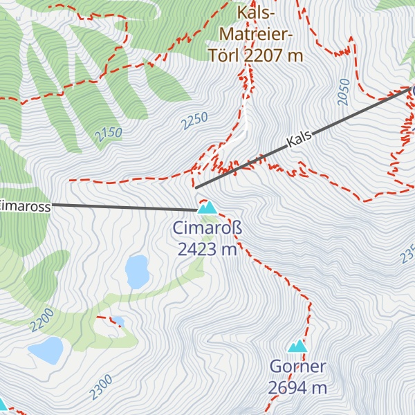 Map of Cimaroß