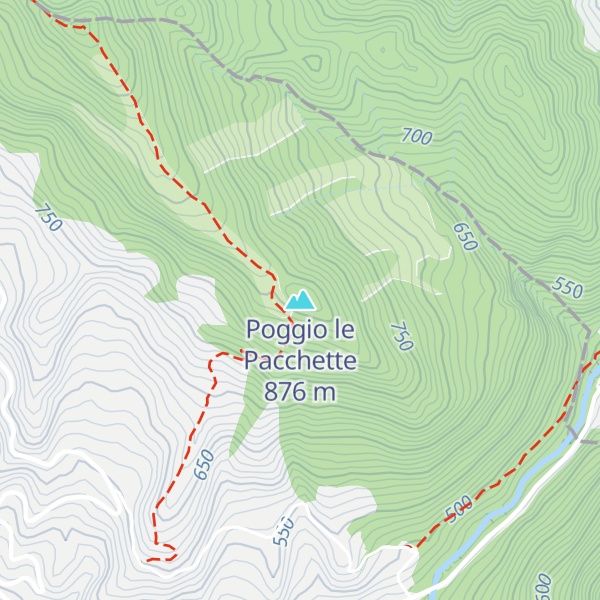 Map of Poggio le Pacchette