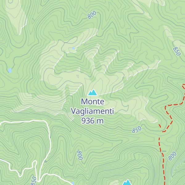 Map of Monte Vagliamenti
