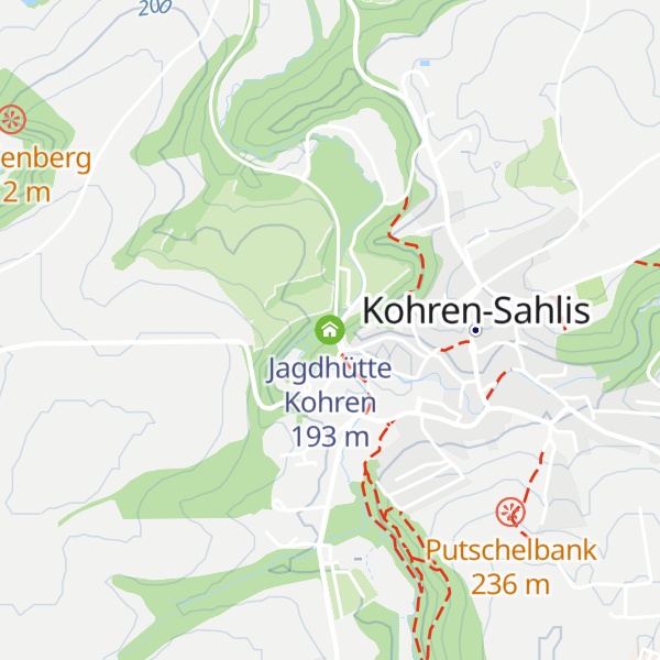Map of Jagdhütte Kohren