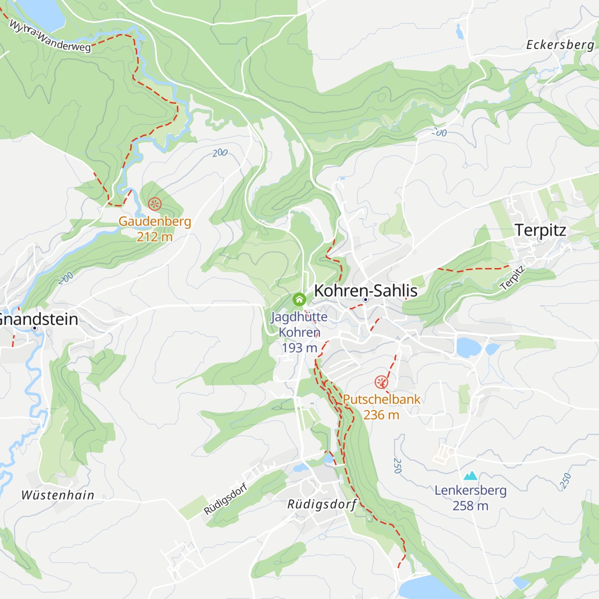Jagdhütte Kohren map