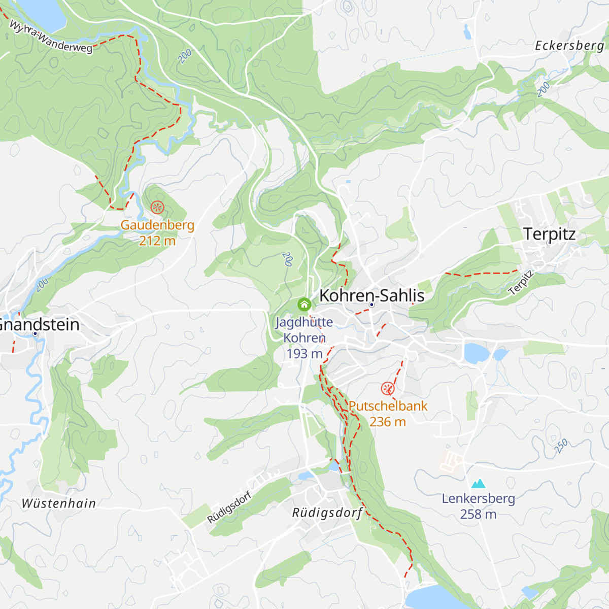 Jagdhütte Kohren map