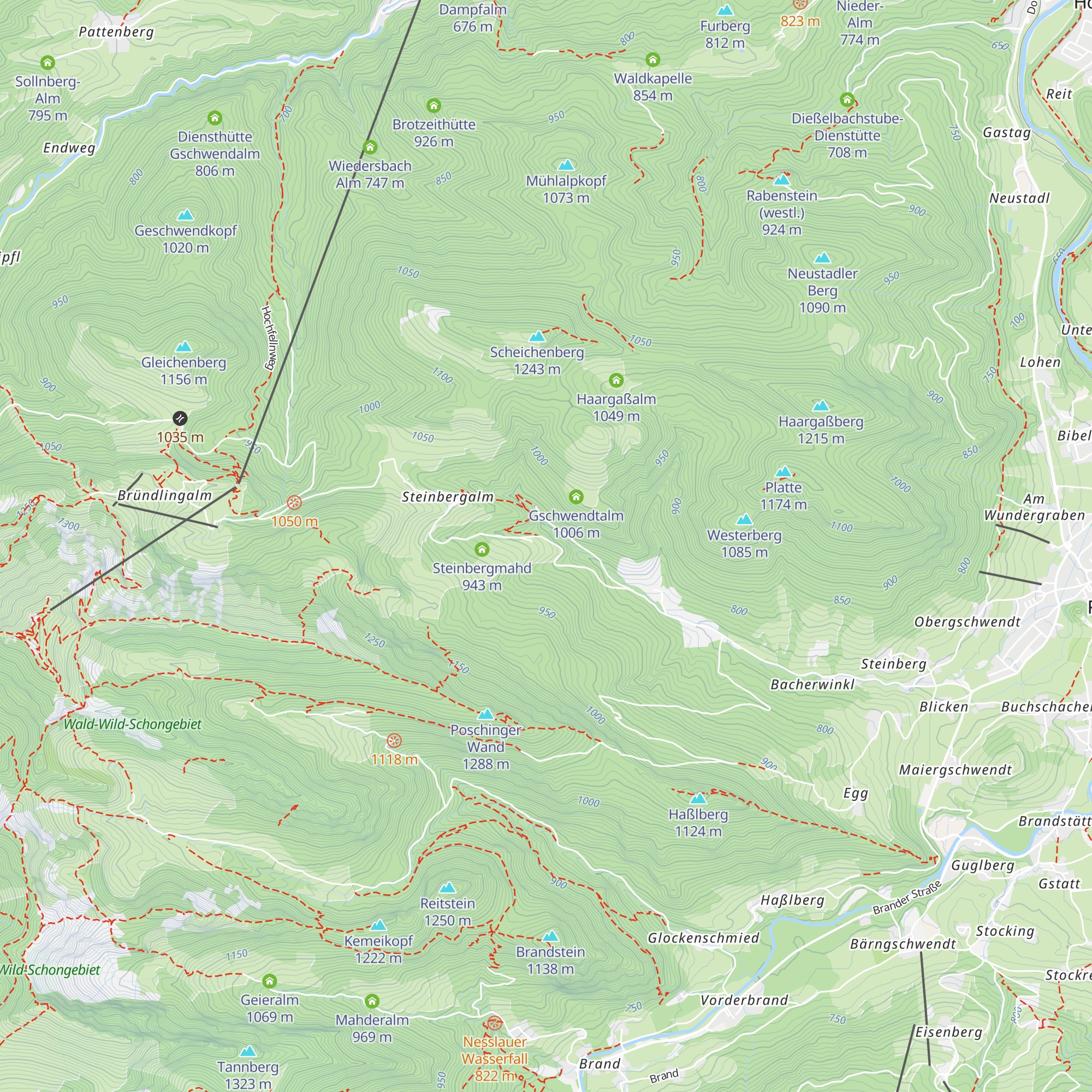 Blickner Alm map
