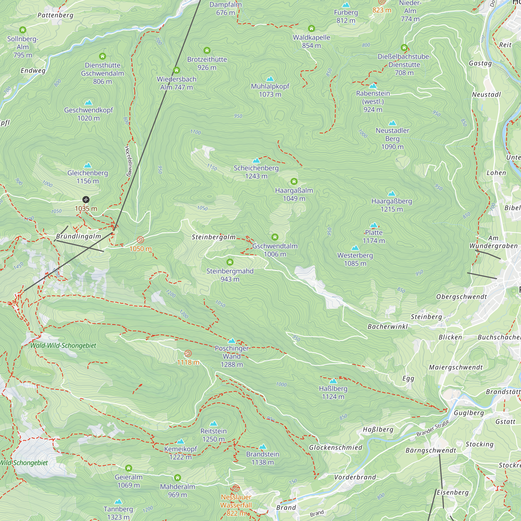 Blickner Alm map