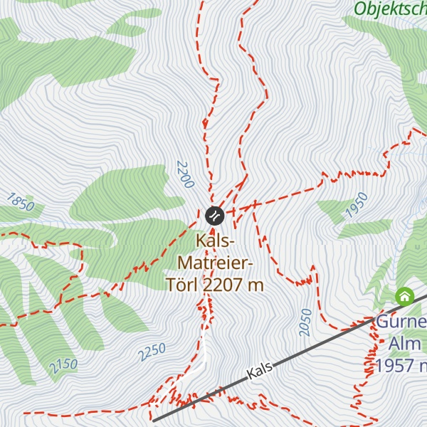 Map of Kals-Matreier-Törl-Haus
