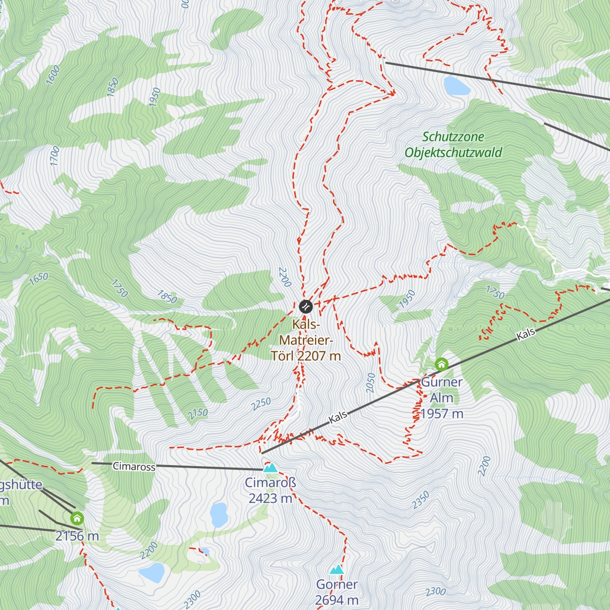 Kals-Matreier-Törl-Haus map