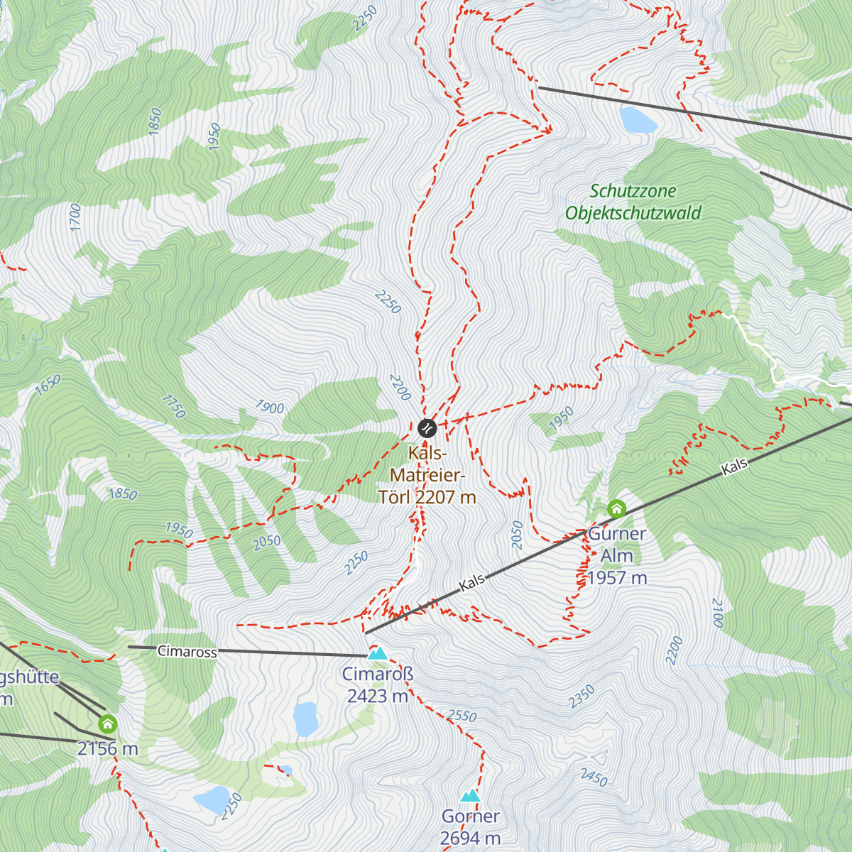 Kals-Matreier-Törl-Haus map