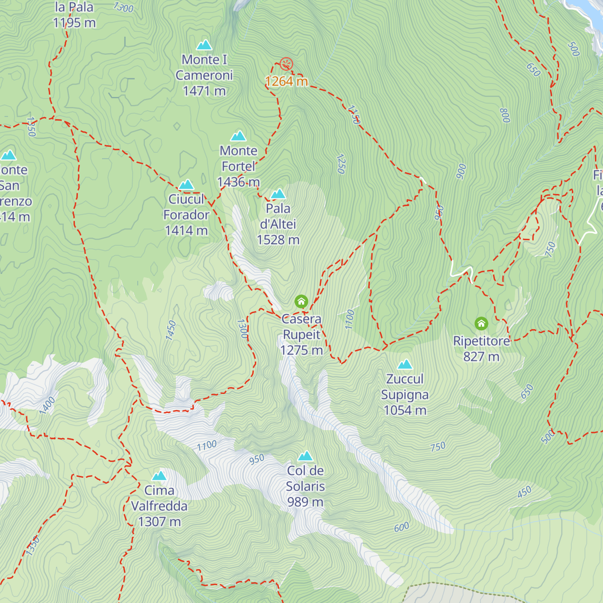 Casera Rupeit map