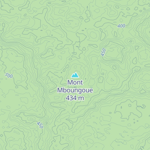 Map of Mont Mboungoue