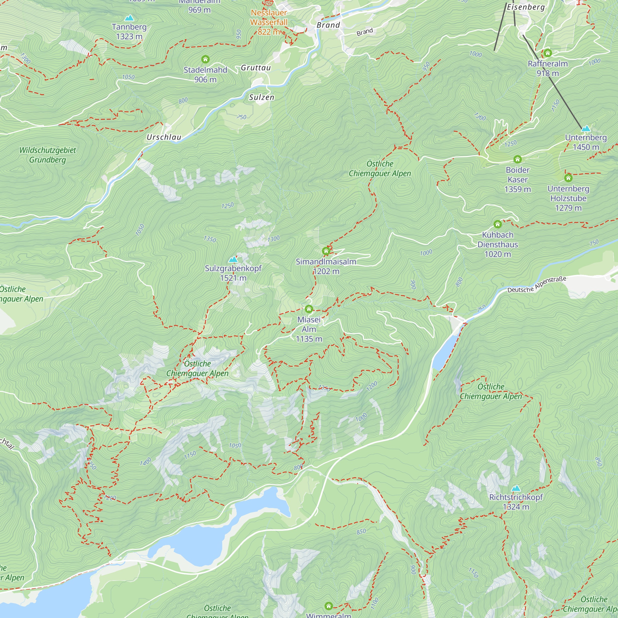 Miasei Alm map