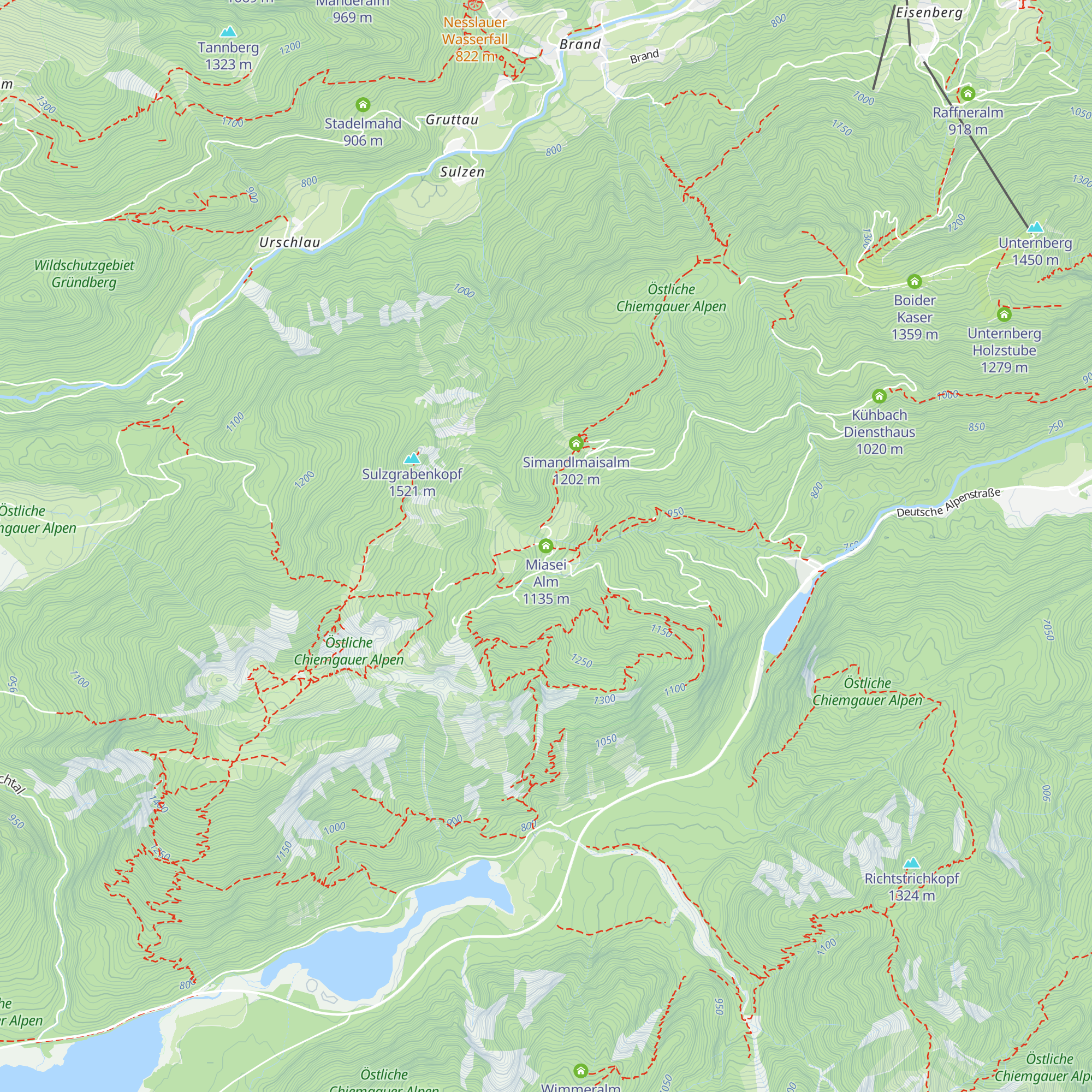 Miasei Alm map