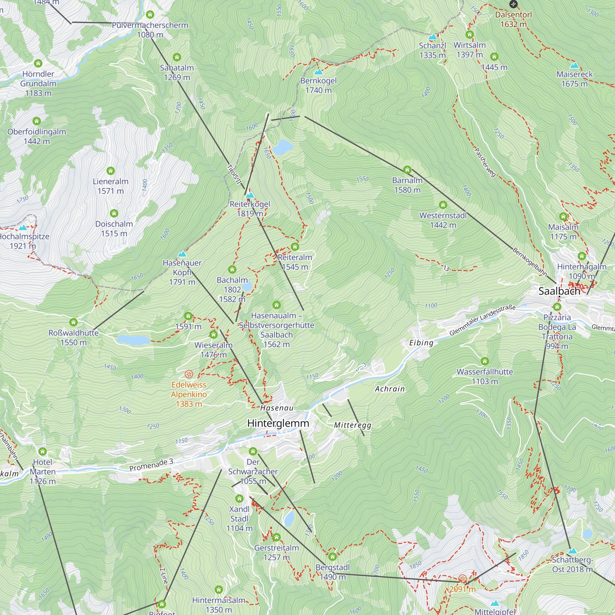Sonnalm map