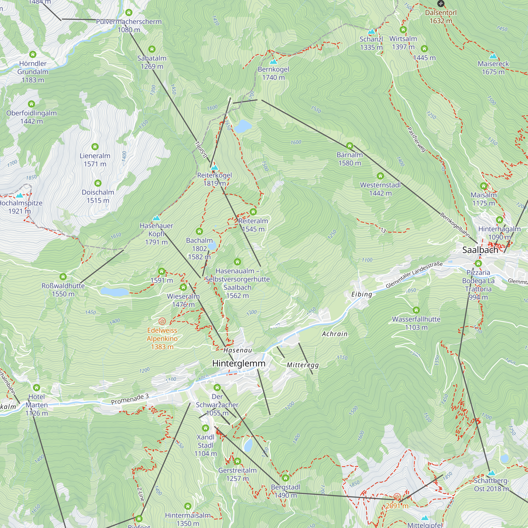 Sonnalm map