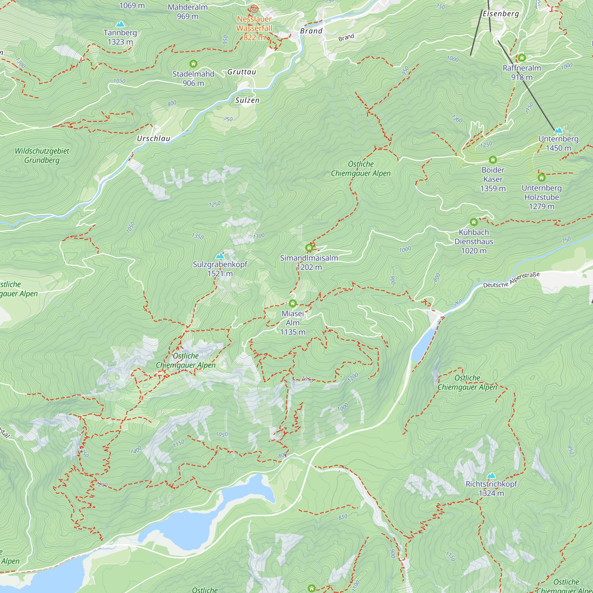 Brander Alm map