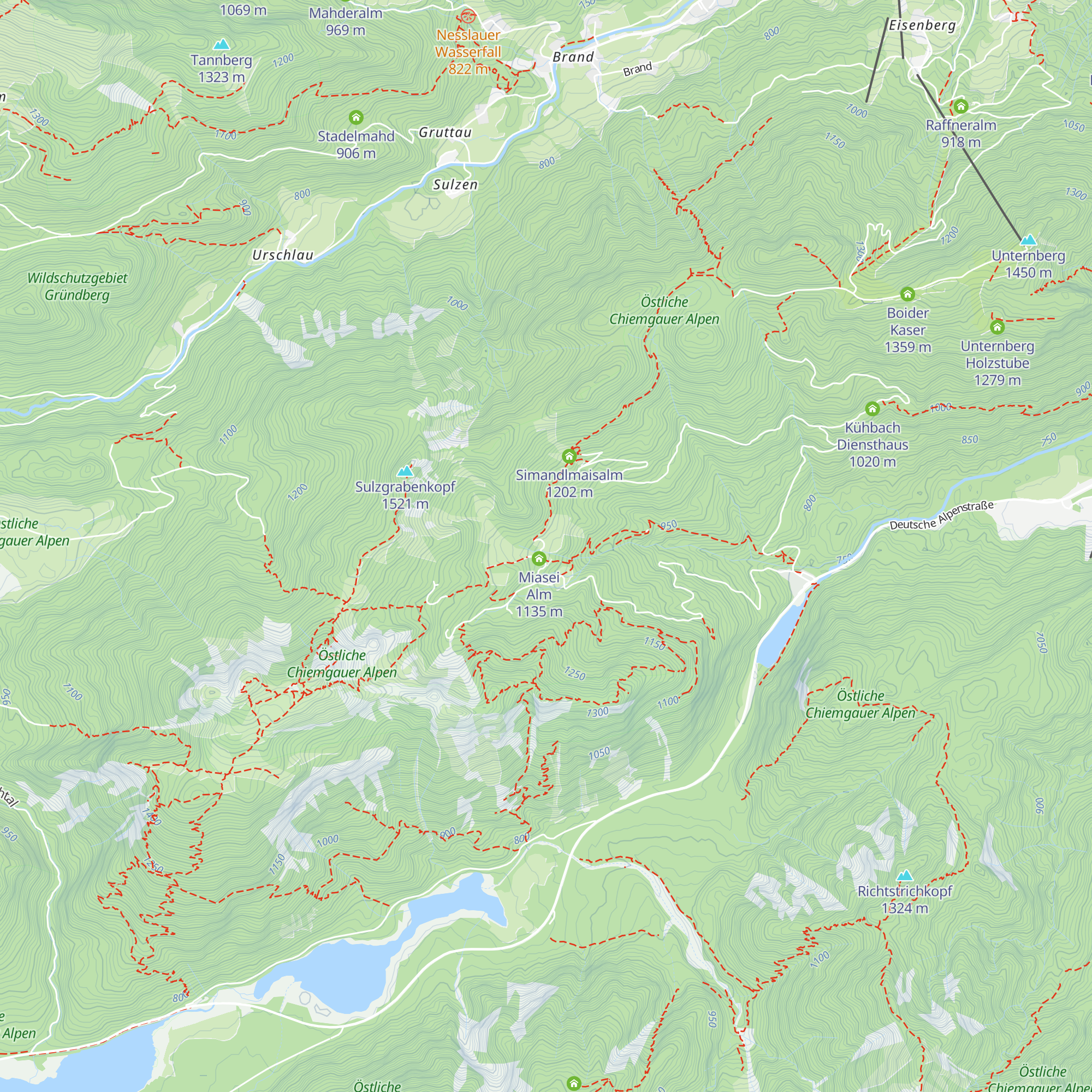 Brander Alm map