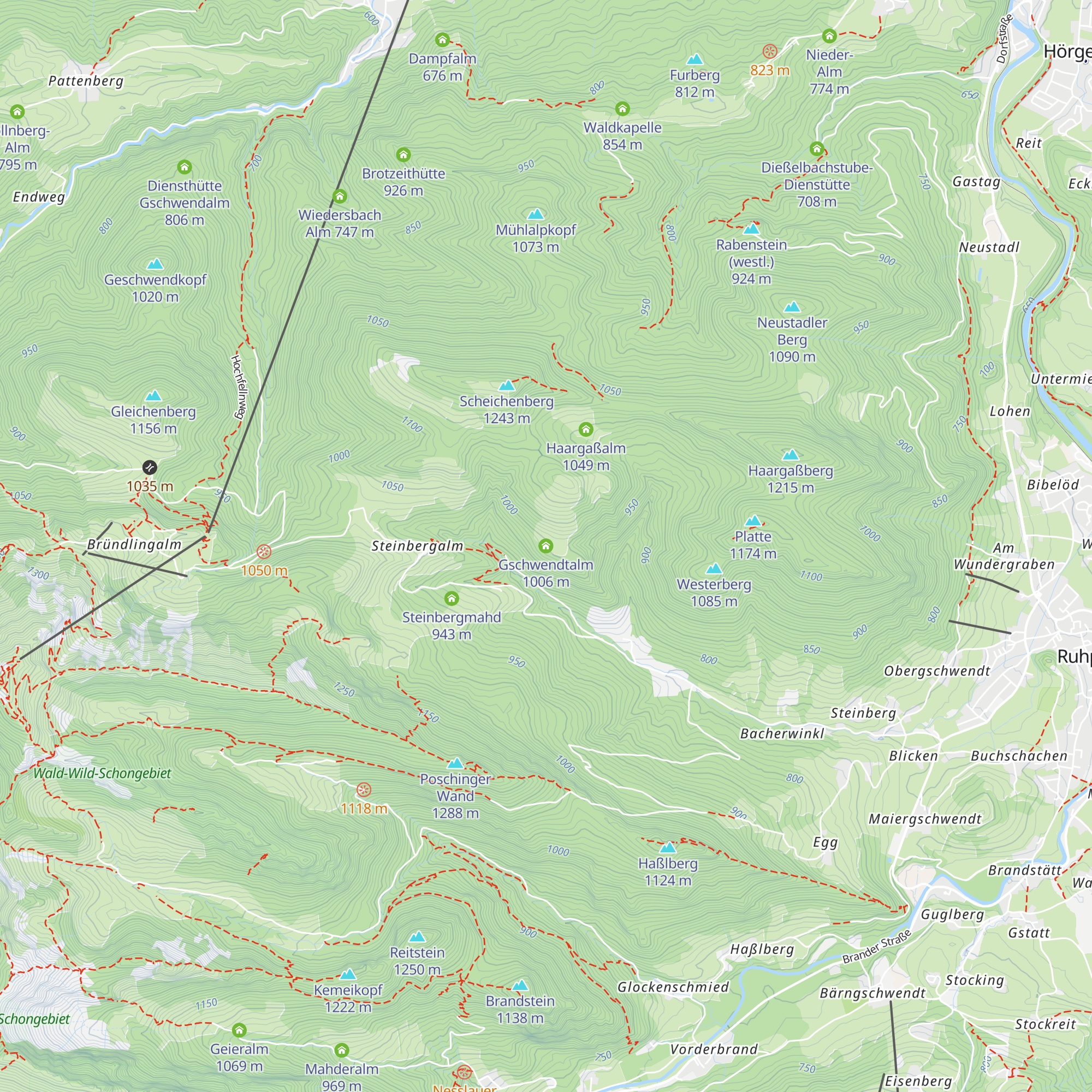 Gschwendtalm map