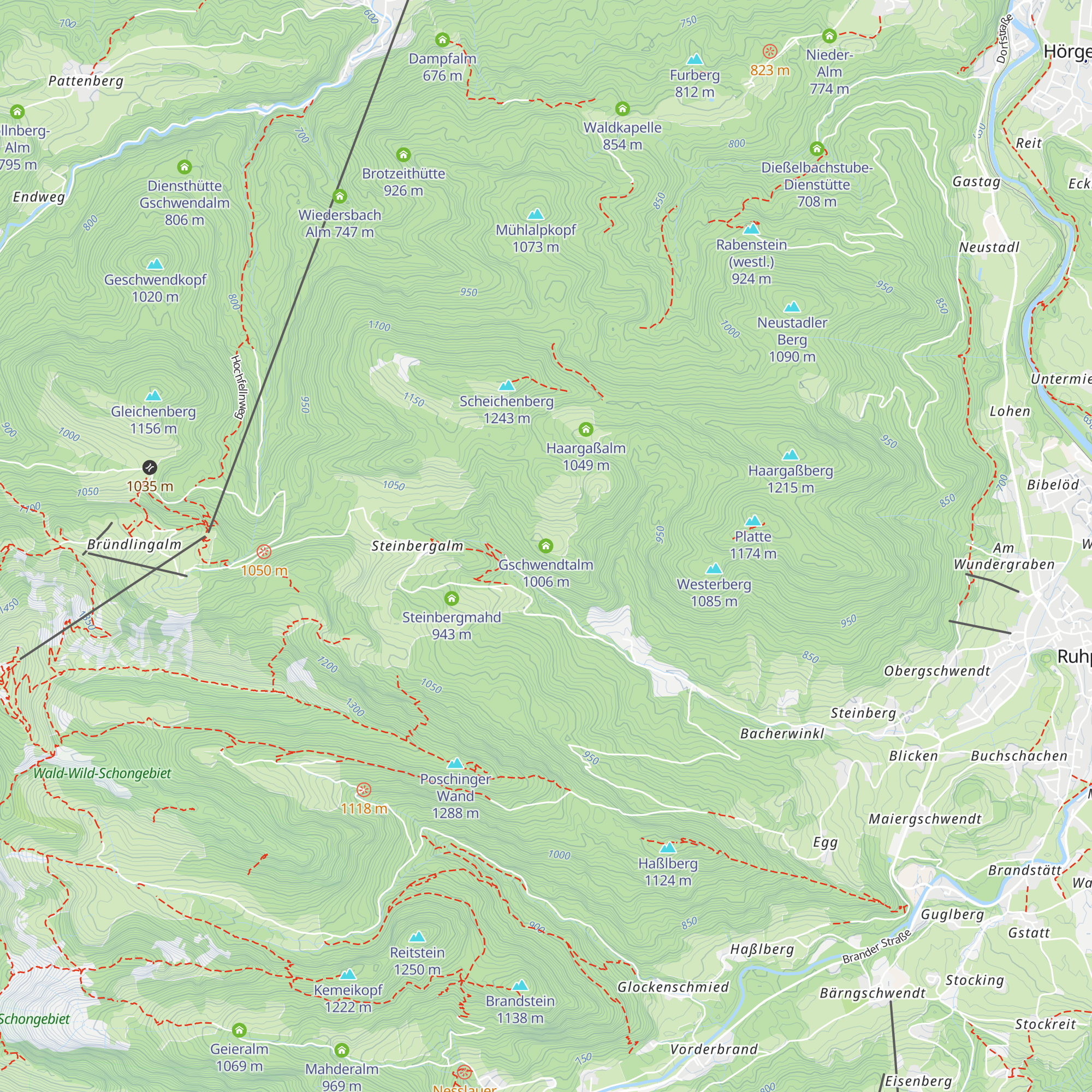 Gschwendtalm map