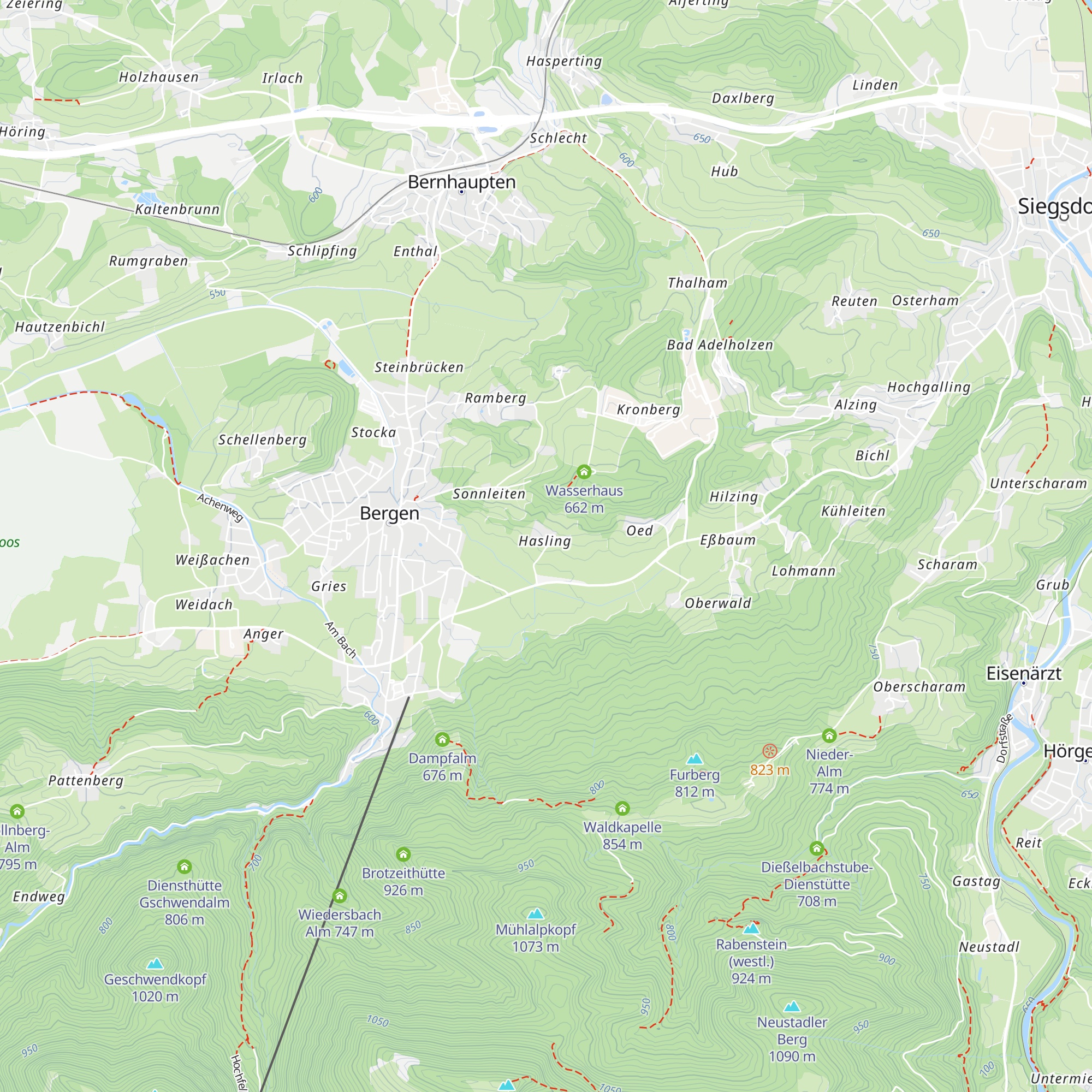 Haslingerkapelle map