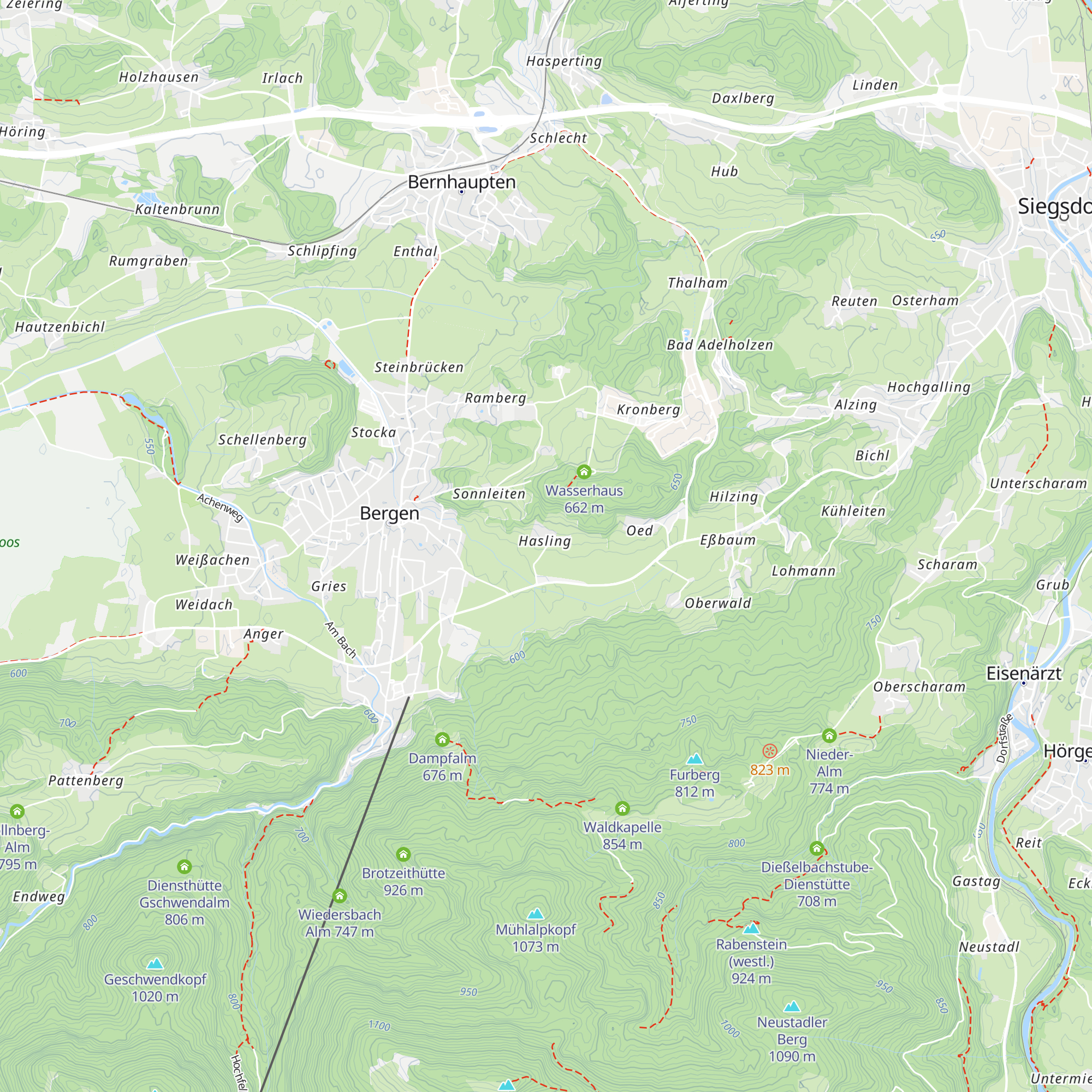 Haslingerkapelle map