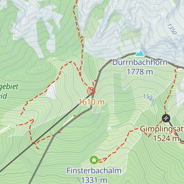 Map of Panorama Wirtshaus Dürrnbachhorn