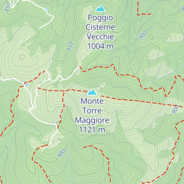 Map of Monte Torre Maggiore