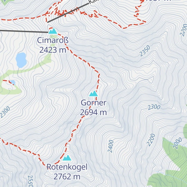 Map of Gorner