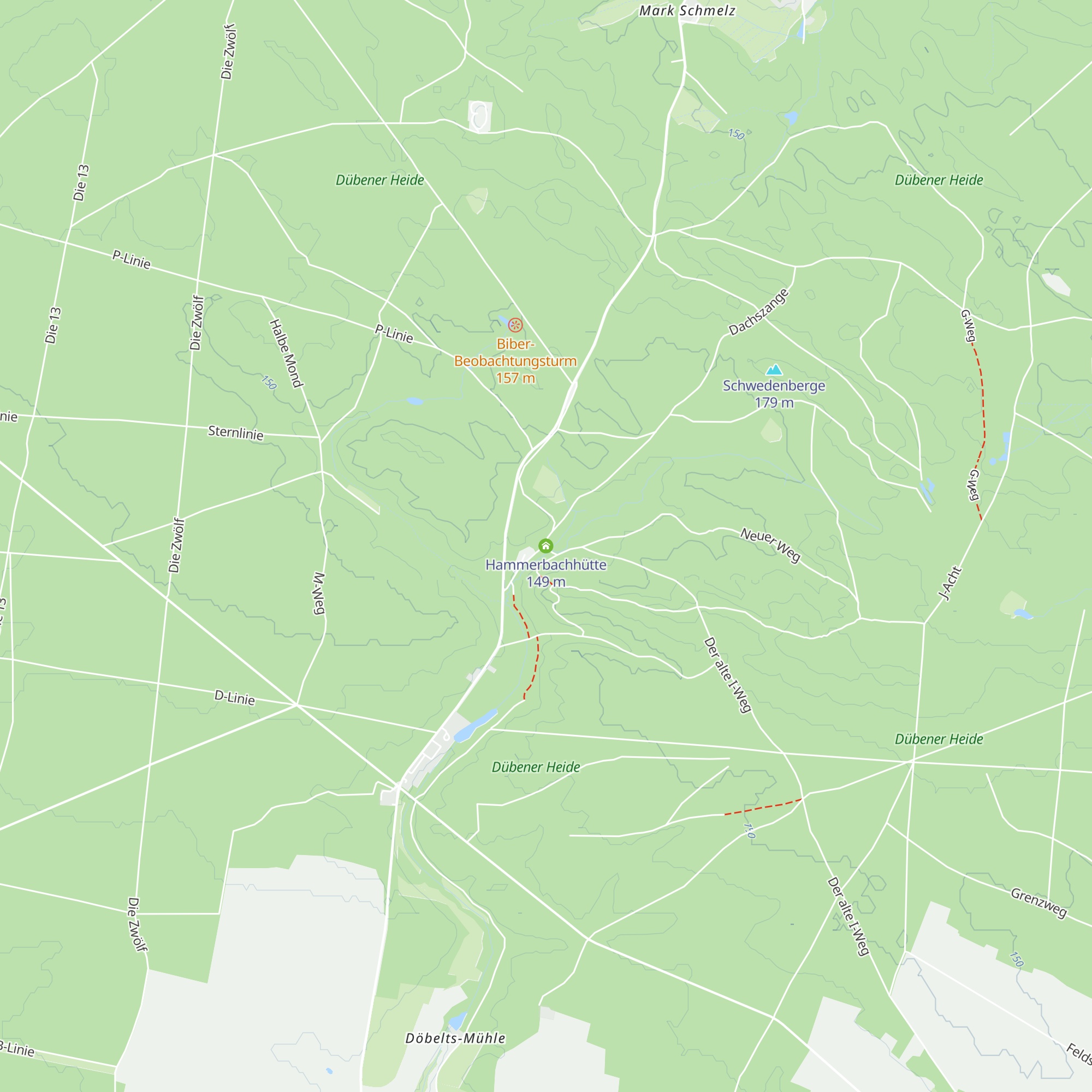 Hammerbachhütte map
