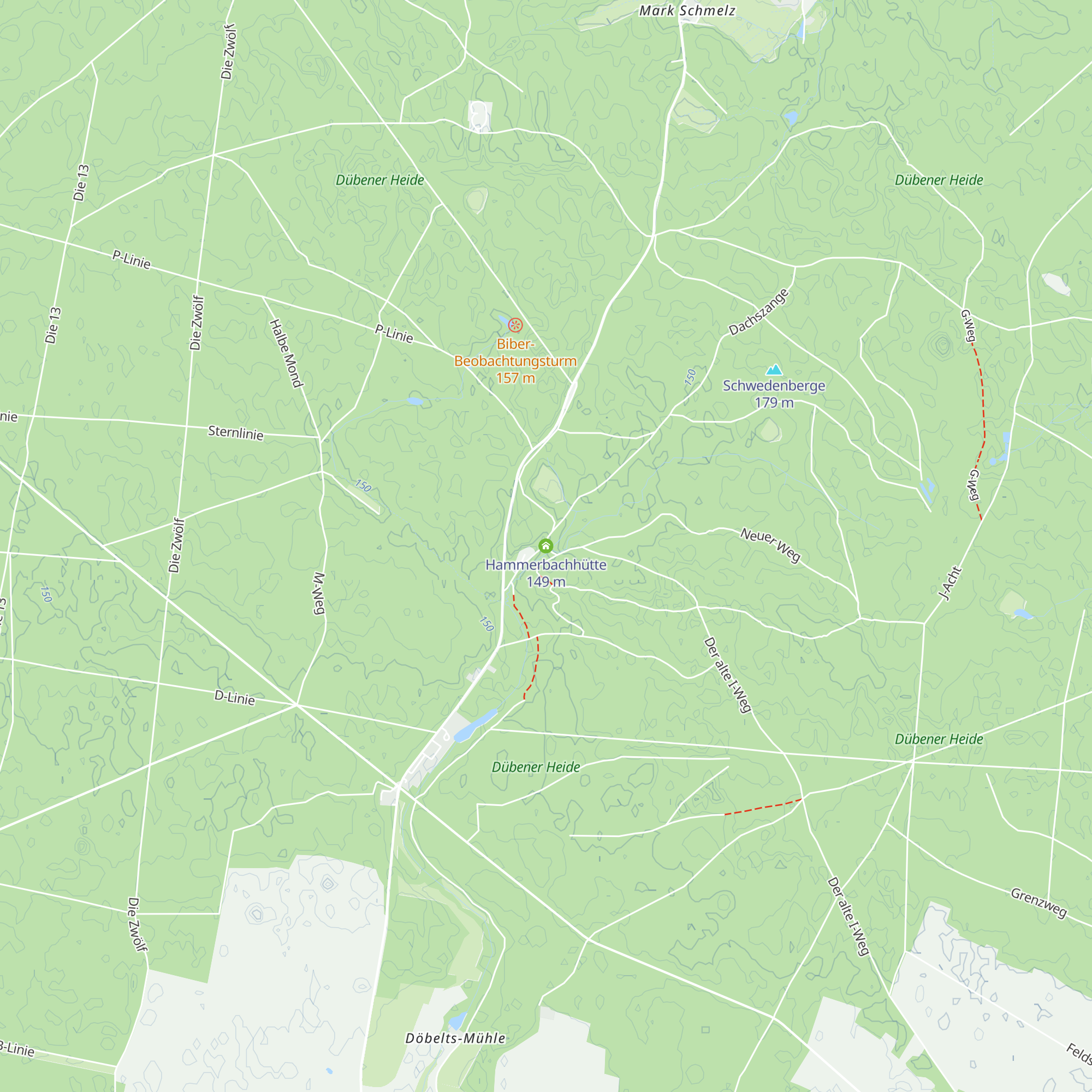 Hammerbachhütte map
