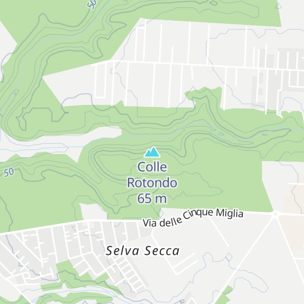 Map of Colle Rotondo