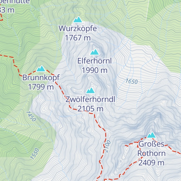 Map of Zwölferhörndl