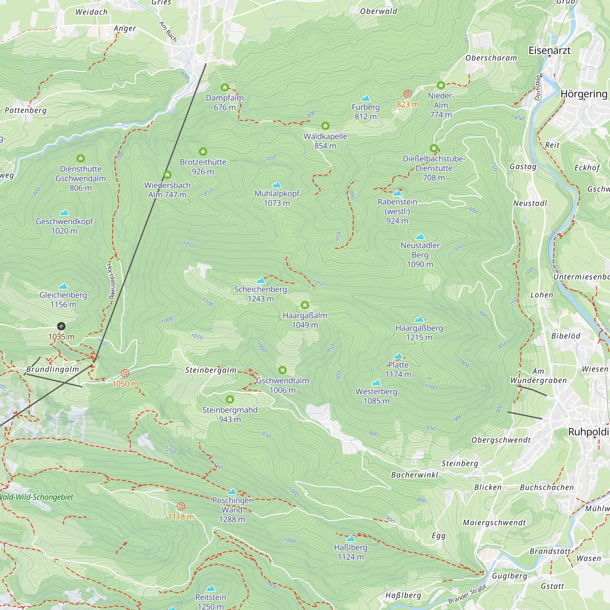 Haargaßalm map