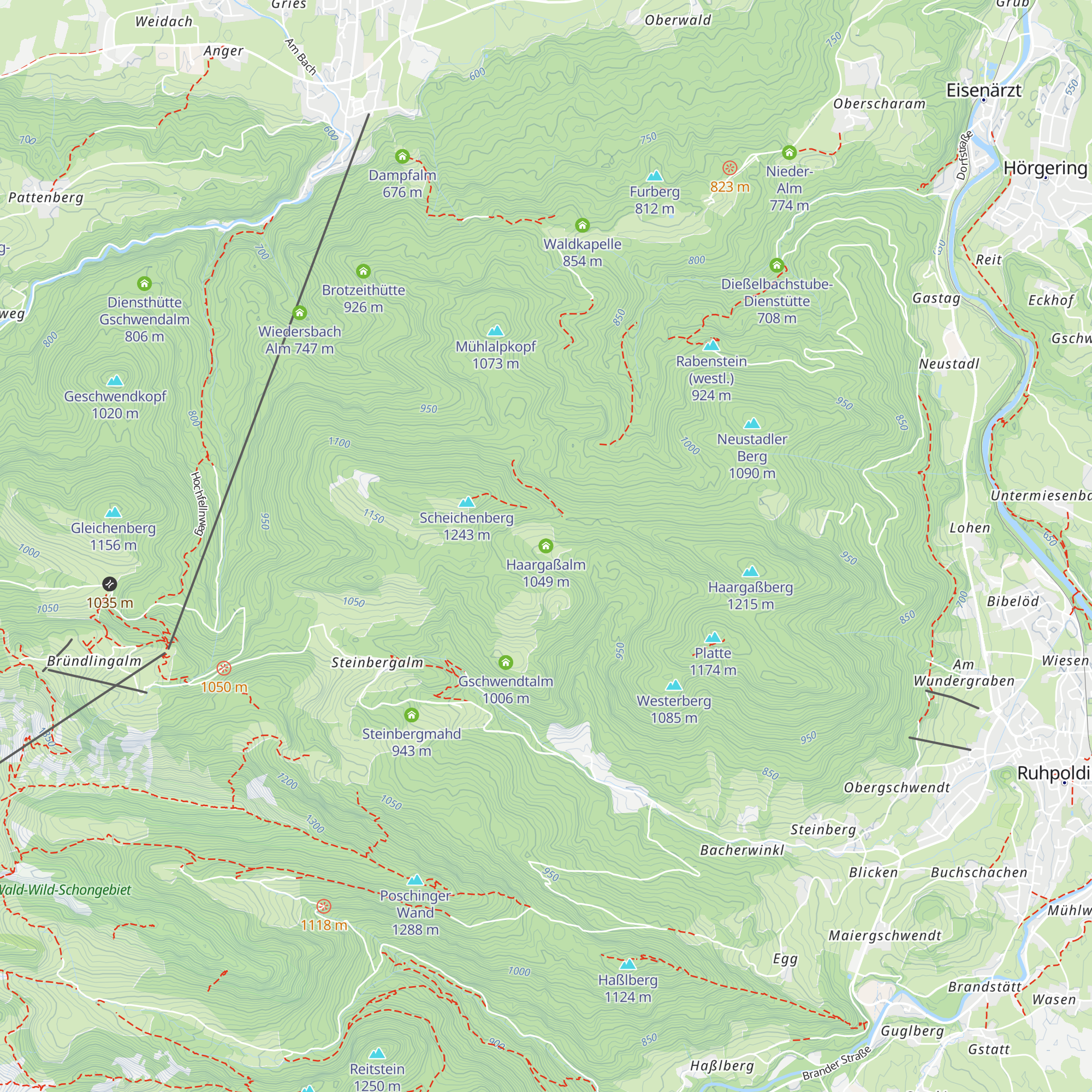 Haargaßalm map