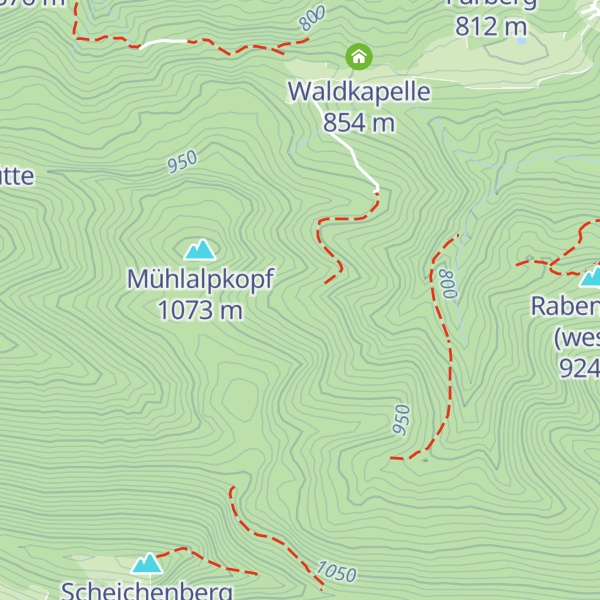 Map of Grabenhäusl-Diensthütte