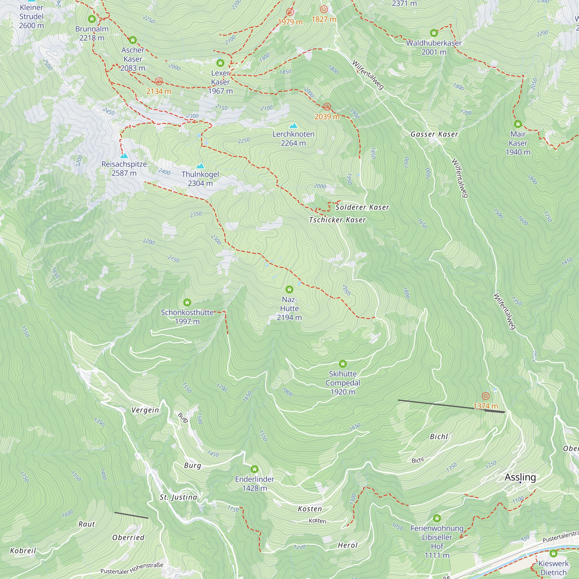 Naz-Hütte map
