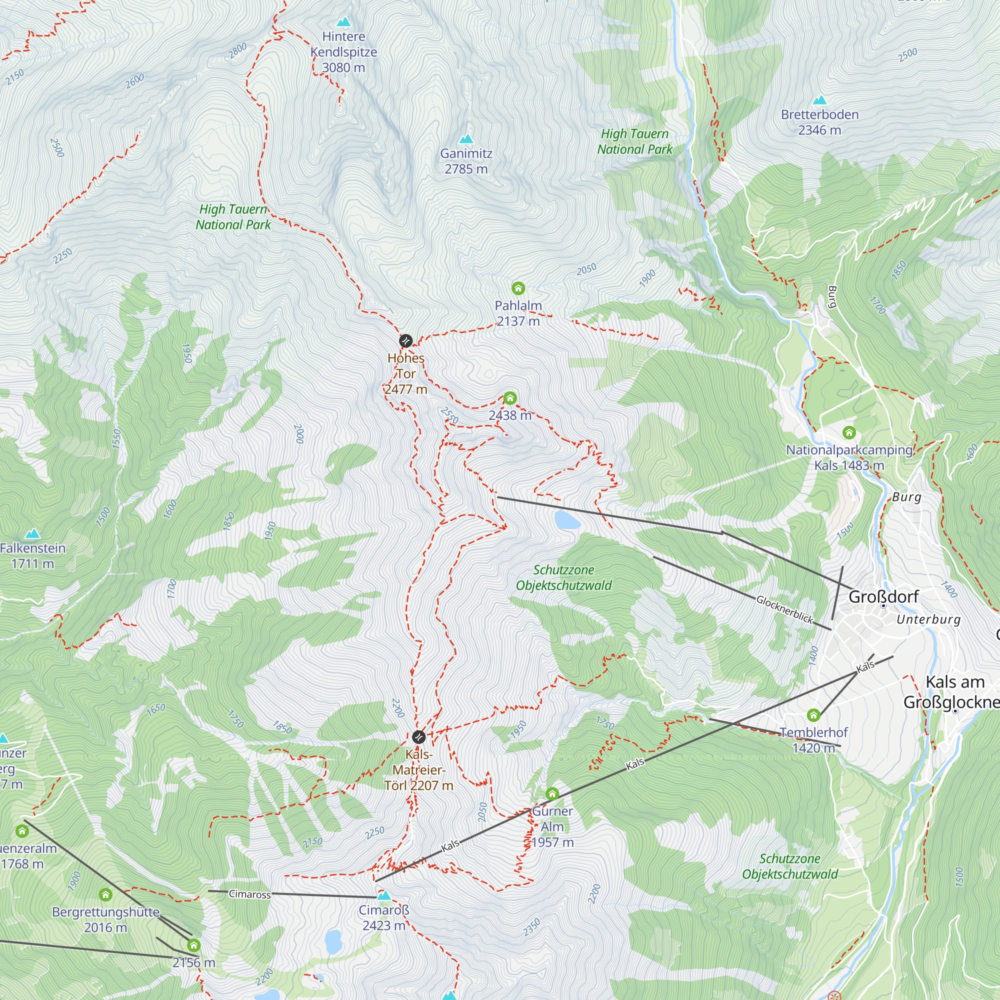 Blauspitz map