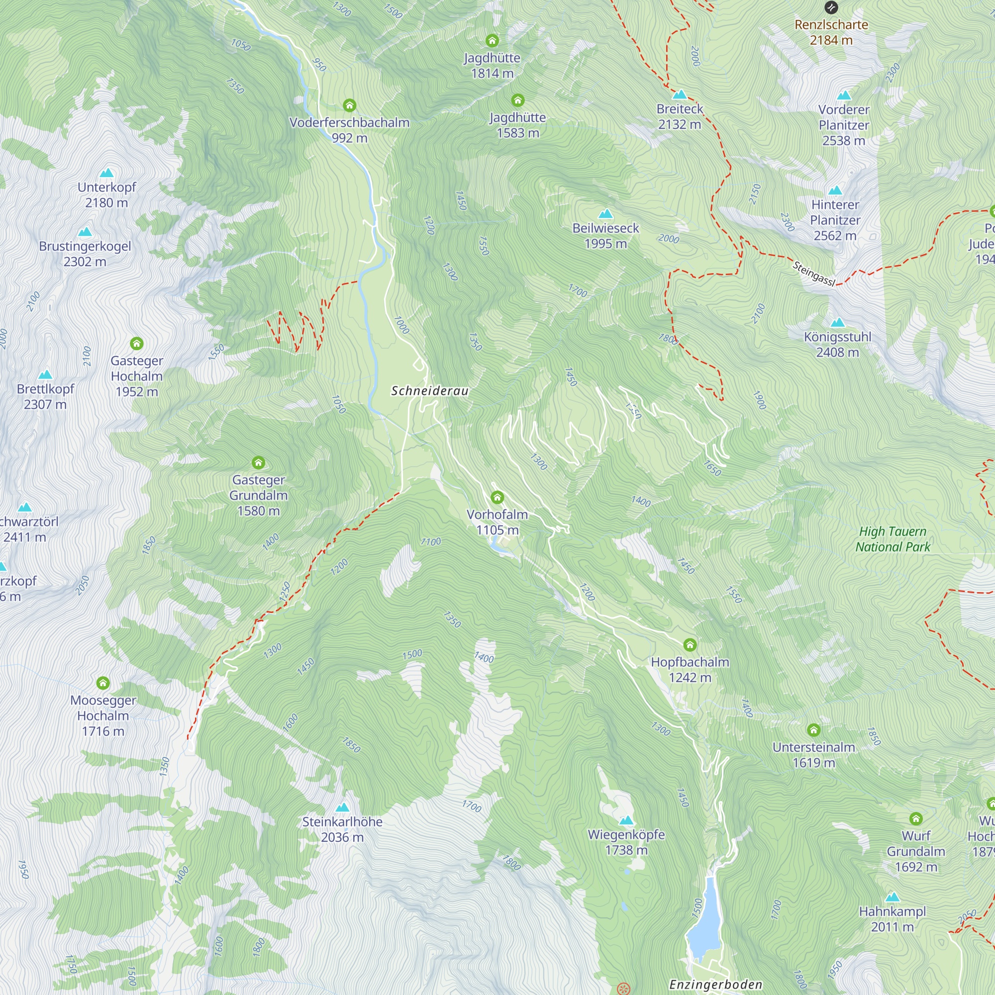 Vorhofalm map