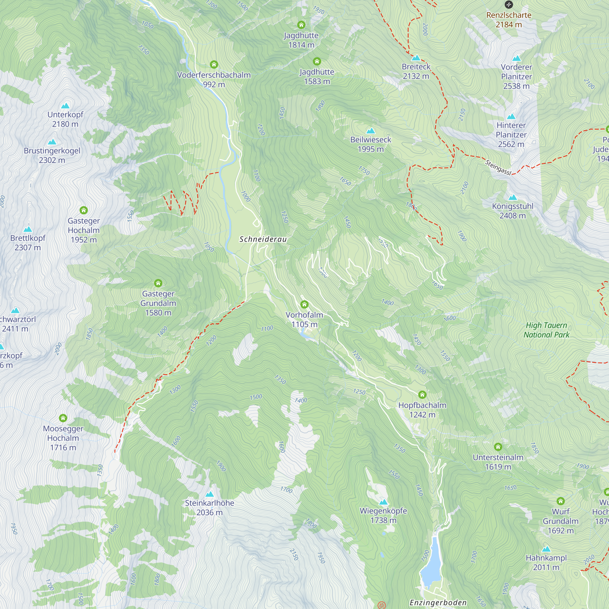Vorhofalm map
