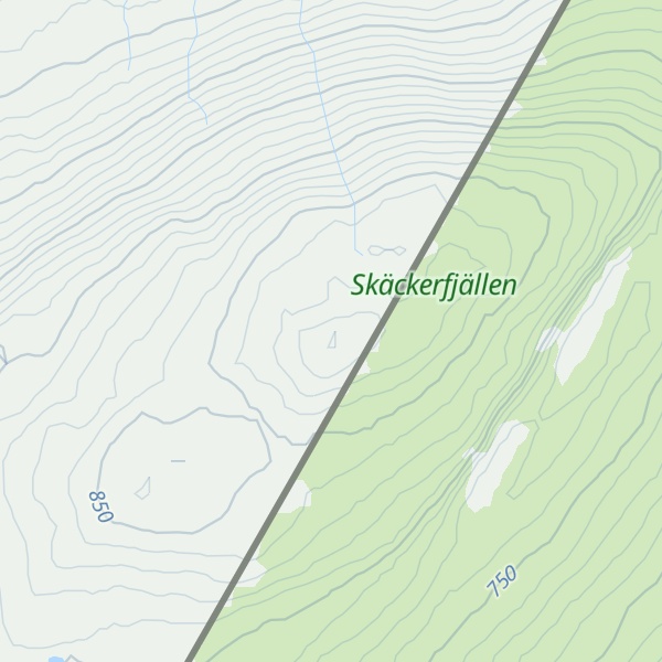 Map of Burvassklumpen