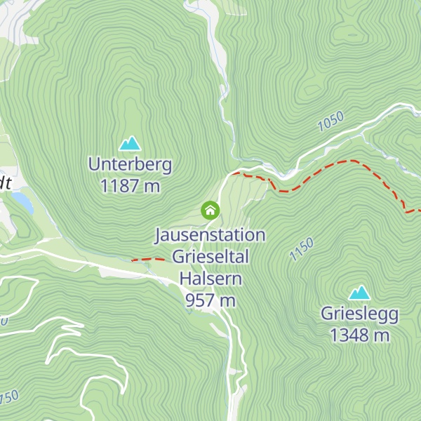Map of Jausenstation Grieseltal Halsern