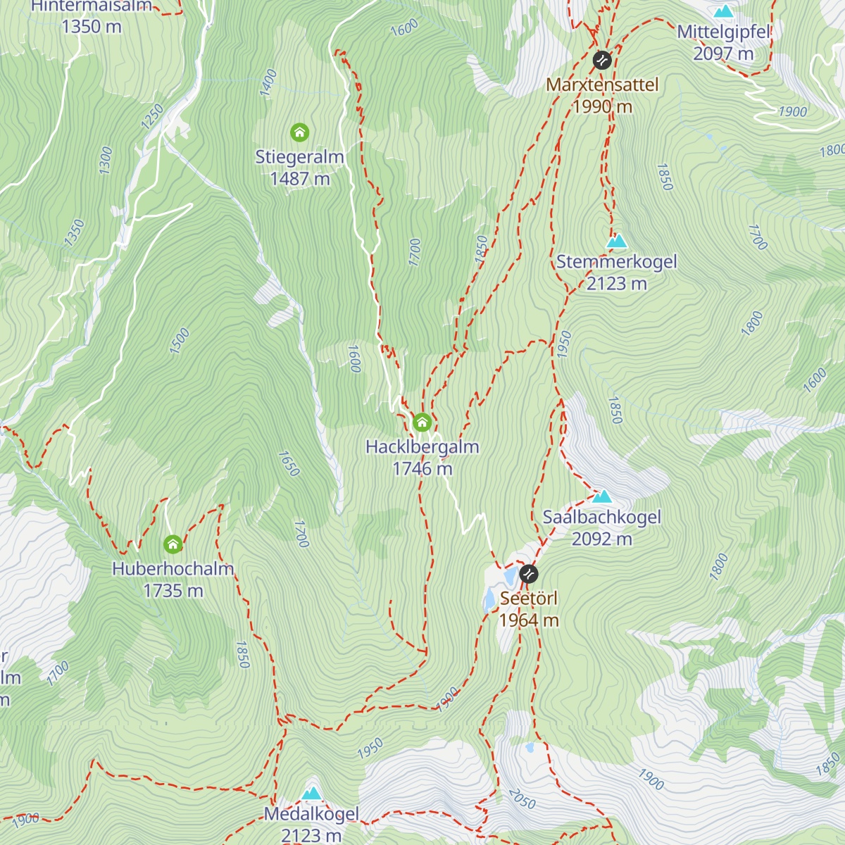 Hacklbergalm map
