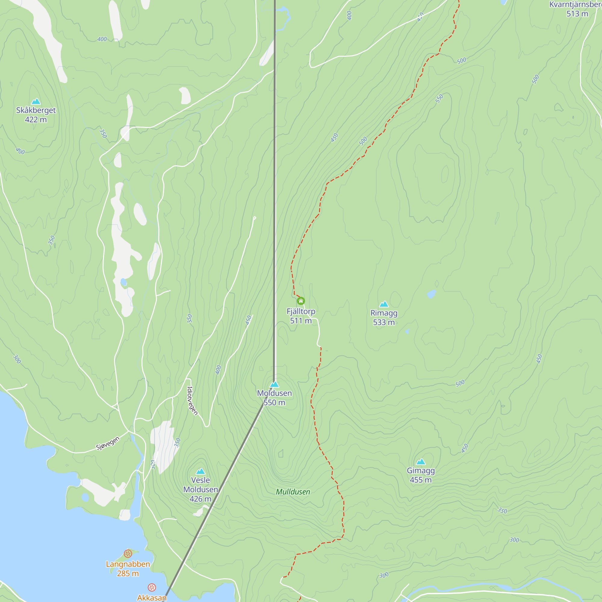 Fjälltorp map
