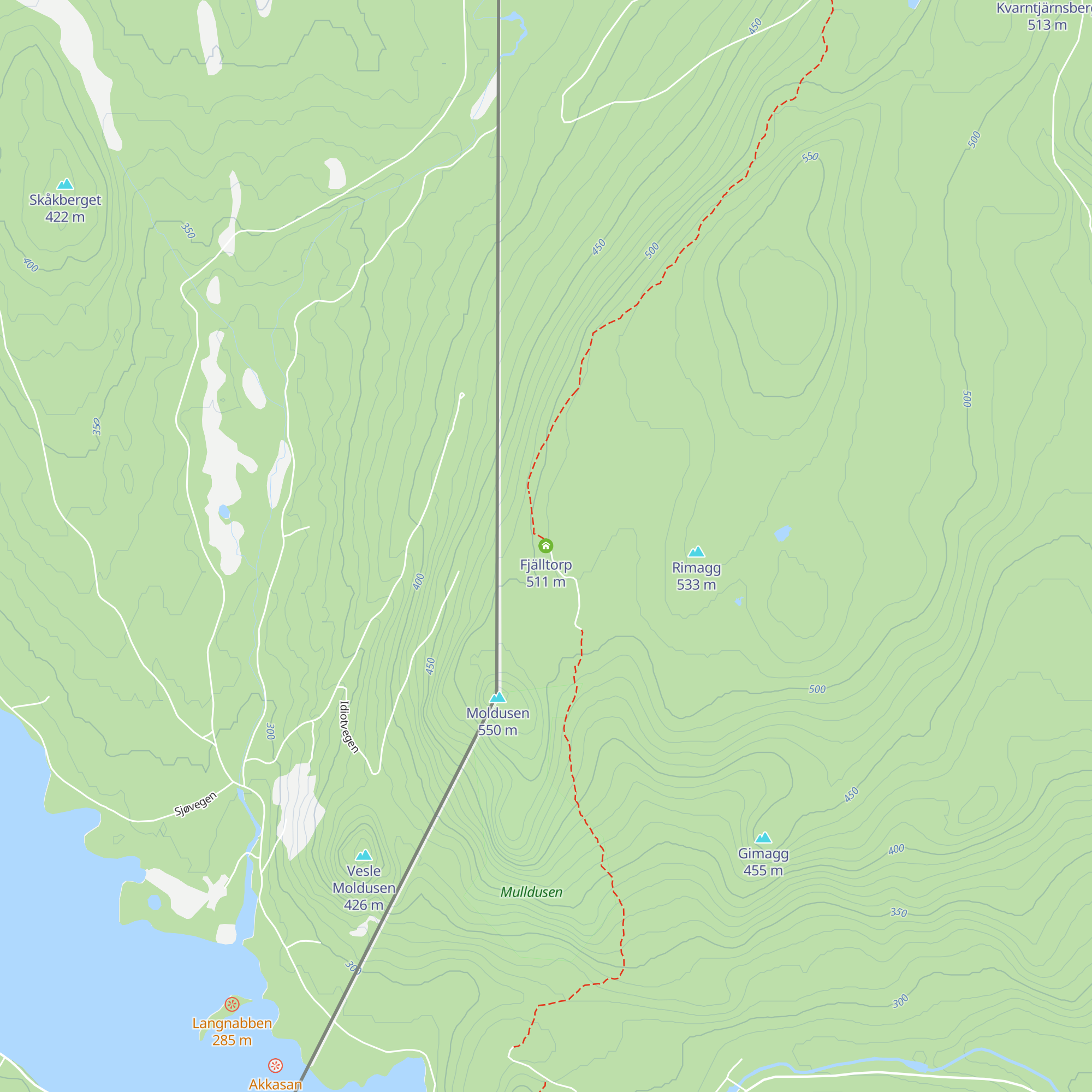 Fjälltorp map