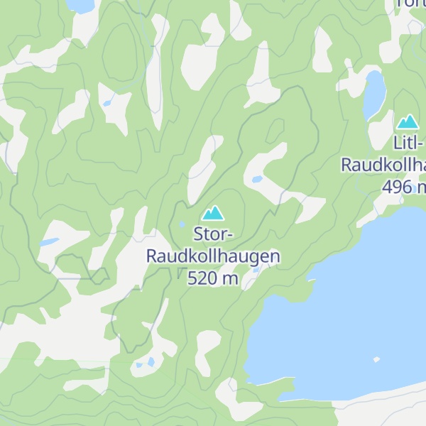 Map of Stor-Raudkollhaugen